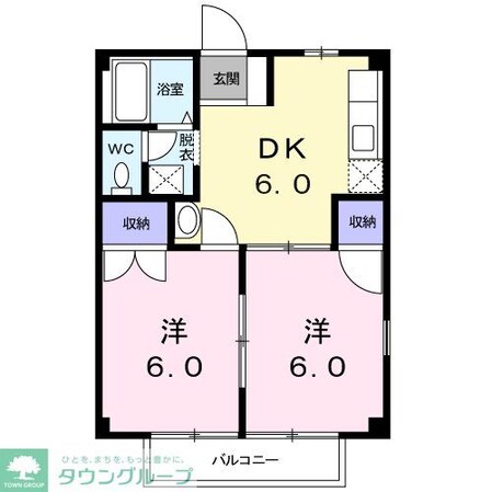 フレア12Aの物件間取画像